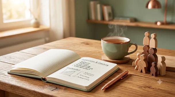 Supervision und Coaching – Notizbuch und Schreibtisch in Massenbachhausen